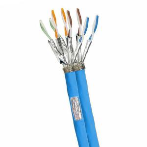 Quality PVC 23AWG SFTP CAT7A Cable 1000MHz High Speed Network Cable With Blue Jacket wholesale