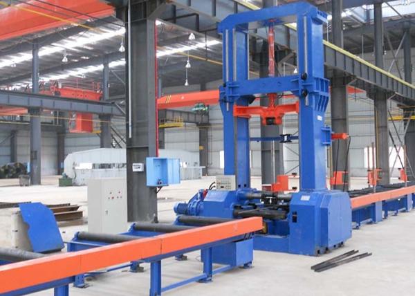 Hydraulic H Beam Production Line Automatic Centering 2500mm Web Height 9.5 KW