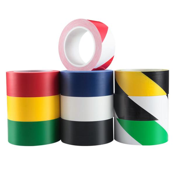 OEM Double Colors PVC Marking Tape Black Yellow Waterproof Friction Resistant