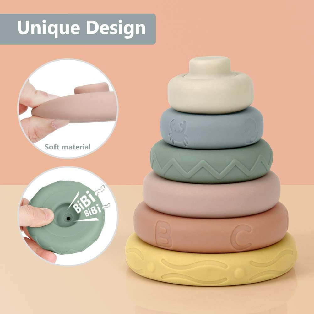 Multicolor Durable Educational Sensory Toys , Multifunctional Baby Chew Toys