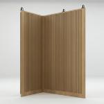 Hotel Soundproofing Wooden Partition Wall Without Floor Track