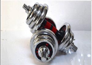 Quality 10-60kg fitness chrome adjustable dumbbell barbell with 4 spinlock wholesale