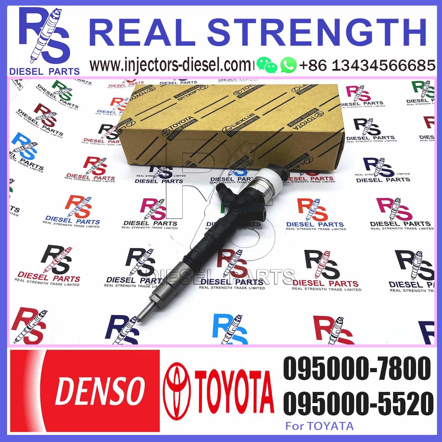 common rail injector 23670-30310 095000-7800 injector for TOYOTA 2KD-FTV, D-4D, TRH2 injector nozzle 23670-30310 095000-