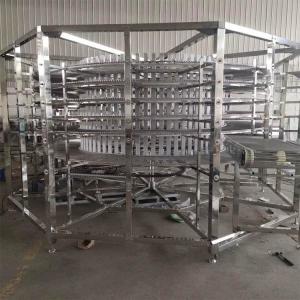 Quality Electric Frozen Croissant Bread Cooling Tower spiral Conveyor Freezer wholesale