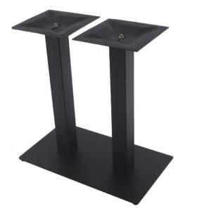 Quality Cast Iron Table leg Sqaure Base Restaurant Table Base Black Wrinkle Powder Coated wholesale