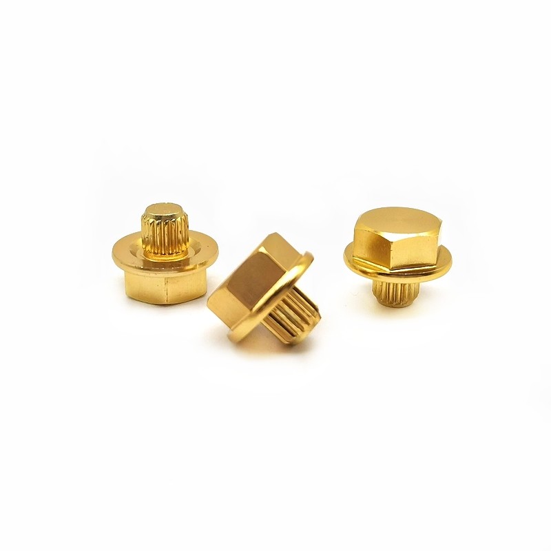Processing Decorative Nail Aluminum Alloy Screw Custom 6063 Automobile Wheel Hub Straight
