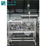 PLC Control Semi Automatic Bottling Machine , 10-10 Commercial Bottle Filler