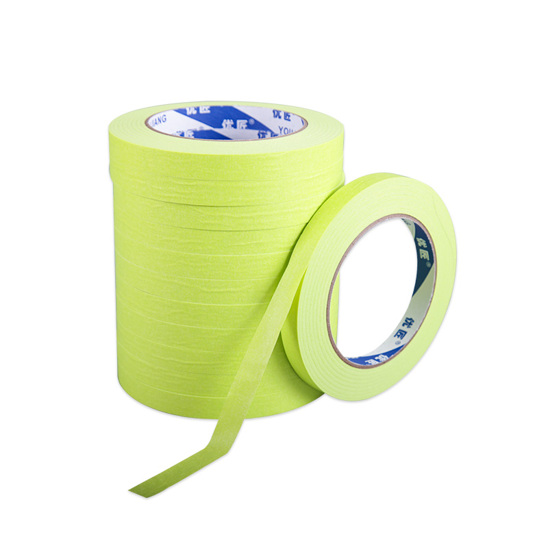 OEM Removable 25mm 48mm Green High Stick Spray Masking Tape For Outdoor Wall Paint