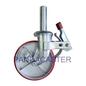 Quality Middle East Style Scaffold Castor Wheels 200mm 500Kg With Insert Rod wholesale