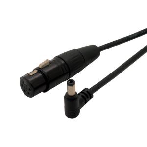 Quality 4pin female xlr to 5.5M DC right angle power cable wholesale