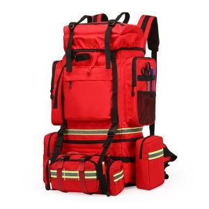 Quality Emergency Rescue Backpack Survival Gear Bag Large-Capacity Waterproof Tactical Pack Outdoor Hiking Emergency Kit Thickened Oxford Fabric wholesale
