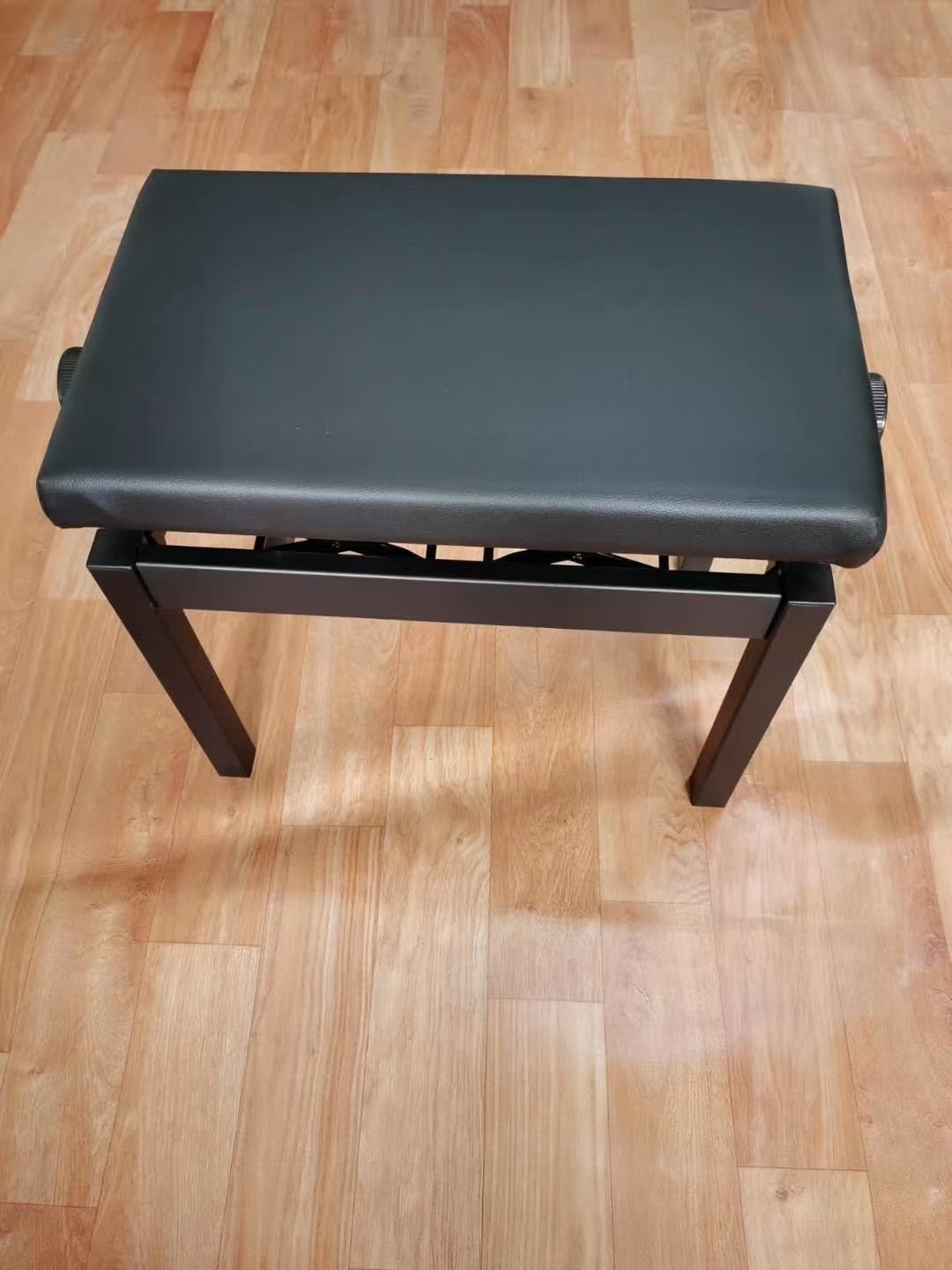 Good quality French style popular piano bench for sale Bedroom bench antique synthetic leather 2 seater long piano bench