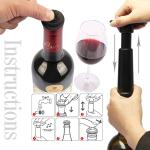 Oem Odm Vacuum Pump Wine Stopper With 4 Silicone Stopper