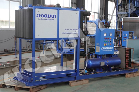 1 Ton Bitzer Compressor Direct Refrigeration Block Ice Machine for Customized Ice Making