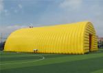 Yellow Ground Inflatable Dome Commercial Event Tent PVC Coated Tarpaulin