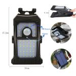 Solar LED Street Light Outdoor Clip-on Motion Sensing Light IP65 Waterproof