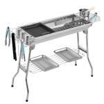 Customized Logo Acceptable Stainless Steel Rotisserie Charcoal Grill for Outdoor