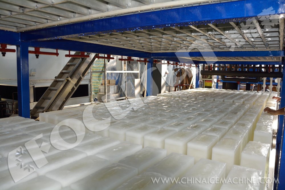 Highly Integrated 20tons Direct Cooling Block Ice Machine with Power-saving Advantage