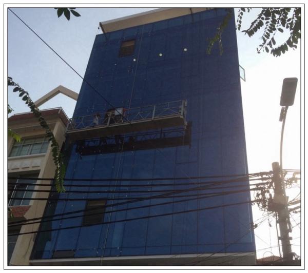 Indonesia aluminium 6 meters ZLP630 rope suspended platform for building