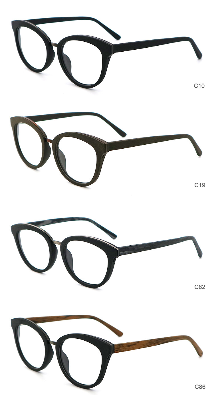 Vogue Artisanal Wood Grain Acetate Optical Glasses Frame MR 0461