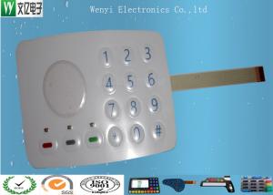 Quality 3M467 MP200 Metal Dome Membrane Switch Keypad Sand Effec 0.15 PET Overlay With 3 SMT LEDs wholesale