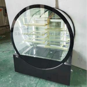 Quality Commercial Toughened Glass Cake Display Refrigerator auto defrosting With 3 Shelves wholesale