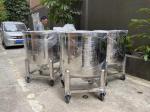 304 Stainless Steel Storage Tank For Butter Cheese Mayonnaise Flat Open