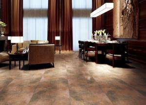 Quality Yellow Accidental Glazed Porcelain Tile / Indoor Outdoor Porcelain Tiles wholesale