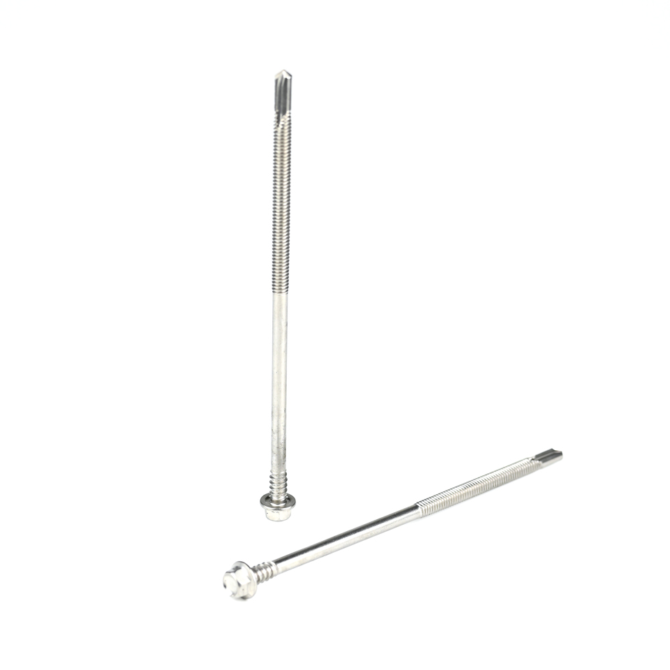 Torx Drive Double Thread Ss410 Stainless Steel Self Drilling Screws 5 Point Hex Head