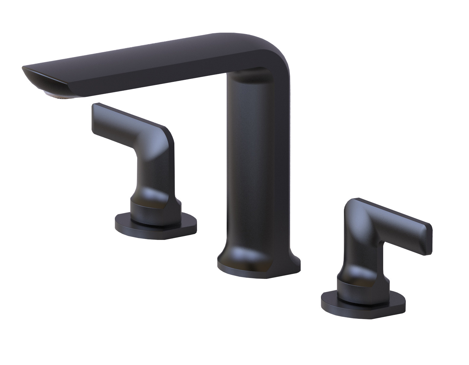 Bathroom Tap In Classic Design Two Lever Mixer Tap For Countertop Washbasins Three Hole
