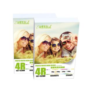 Quality Inkjet 4R Photography 4*6 Inches High Glossy Photo Paper wholesale