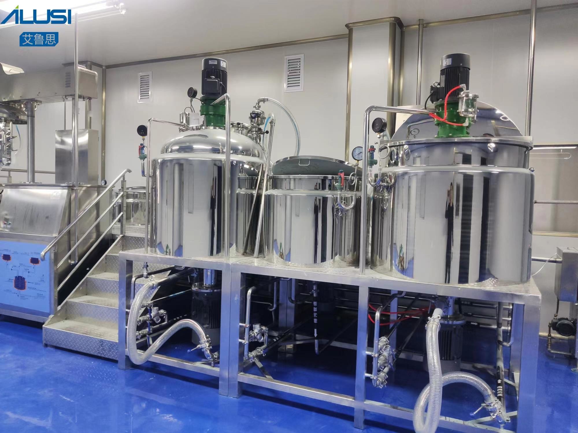 Cosmetic Factory Homogenizer Mixer Face Cream Mixing Machine
