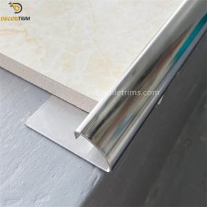 Quality 3/8'' 10mm Stainless Steel Tile Trim , Tile Corner Strip Round Edge wholesale