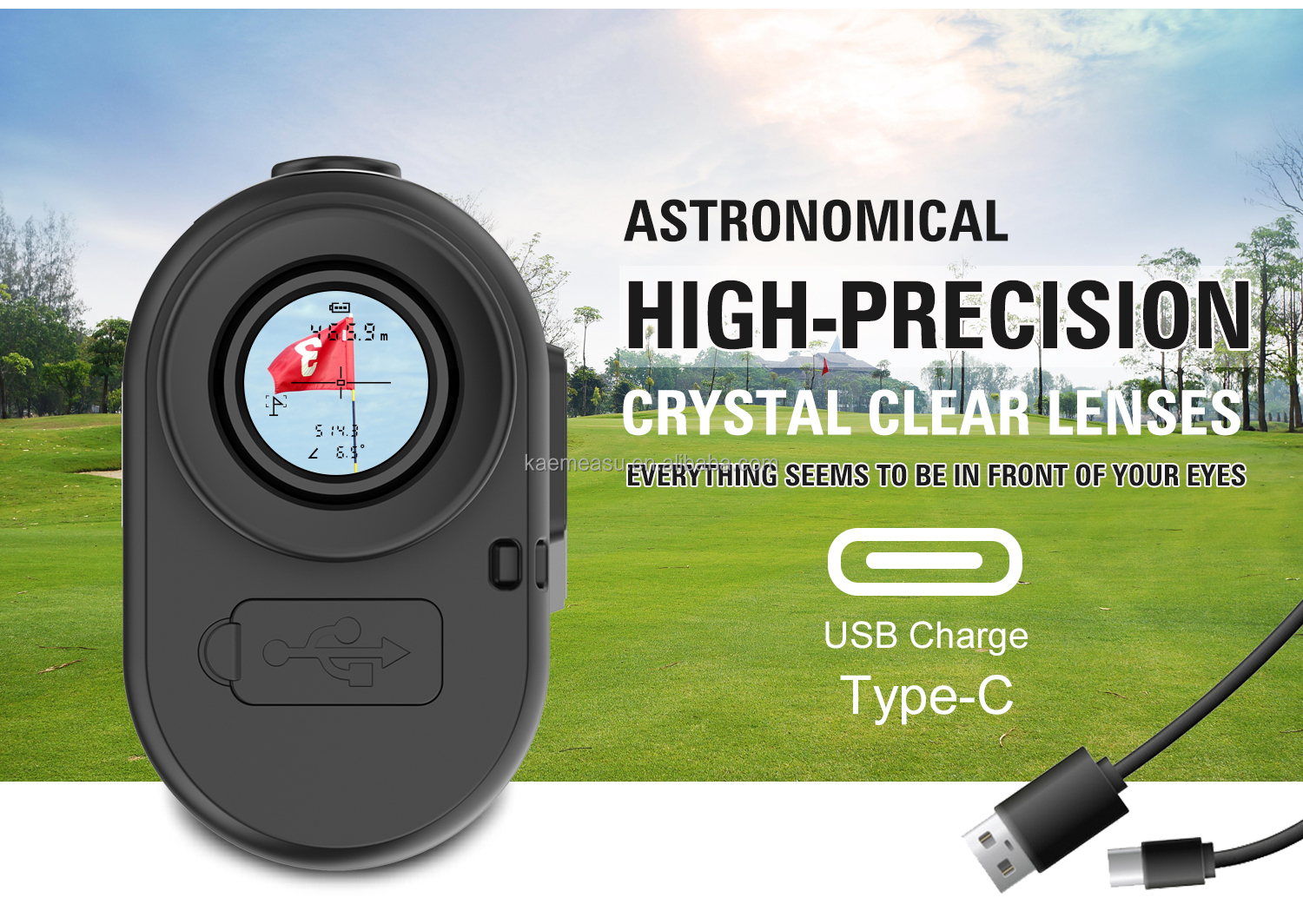 OEM 1000m Golf Laser Rangefinder Lightweight and Compact Good for Kids and Women