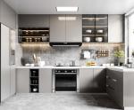 Modern Pvc Door kitchen Cucina Complete plywood Pantry Cupboard Cabinet