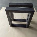 0.9mm Thickness Wide Square Tube Metal Dining Table Legs for Modern Furniture