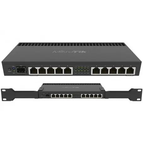 Powerful Mikrotik RB4011iGS RM 10xGigabit Port Router with Wi-Fi 2.4G 5G Frequency Support and SDK Function