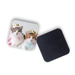 Round Shape Drinking Cup Coaster 3d Lenticular Picture With Pearl Film Back