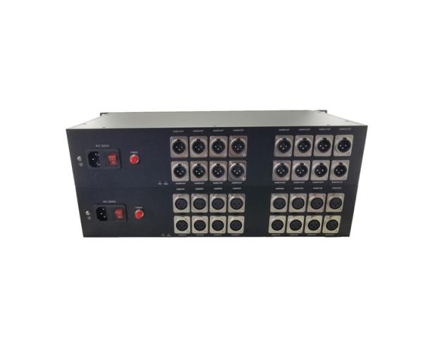 16Channel Forward XLR Balanced Audio to Fiber Converter,broadcasts quality audio