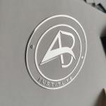 Custom Metallic Nickel Decal Labels 3d Transfer Sticker Embossed Metal Logo