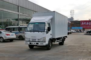 Quality 15 Ton Cargo Truck Euro 4 Isuzu 4×2 Van Lorry Truck 6 Tires Multi Leaf Springs 35 Cubic Box wholesale