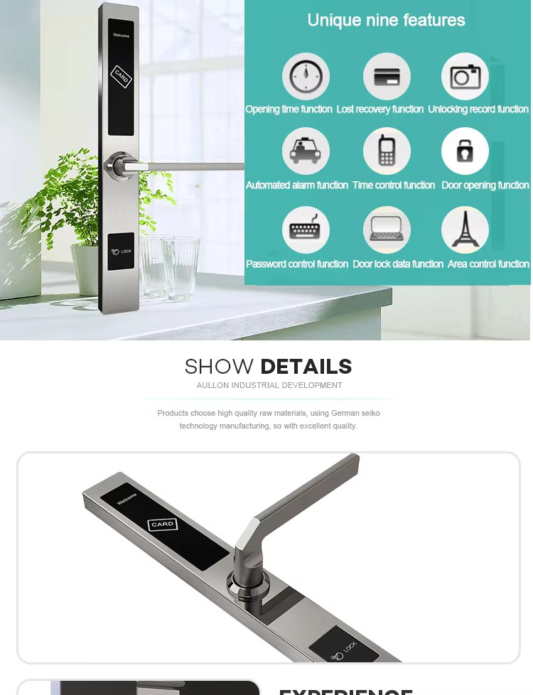 Keyless Hotel Door Lock D106 Hotel Smart Lock System With Hotel Management Software