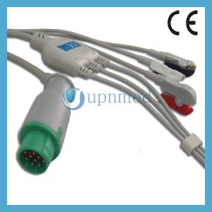 Quality Mennen One piece 3-lead ECG Cable with leadwires wholesale