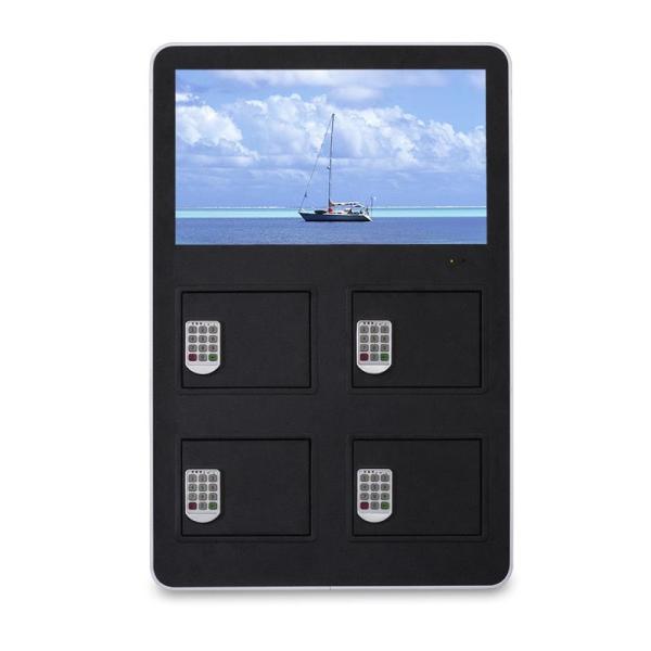 Wall Mounted Lcd Digital Signage Display , Smart Phone Charging Station 4k