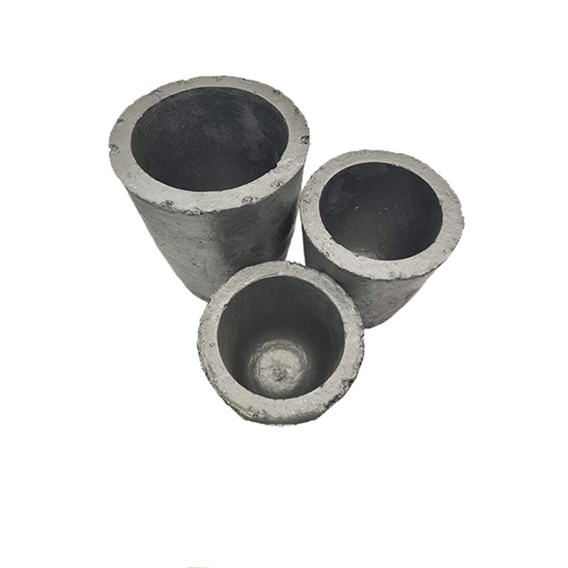 Customized Refractory Graphite Crucible 500kg 300kg 100kg for Refractory Industry