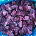IQF Frozen Purple Sweet Potato, random cut