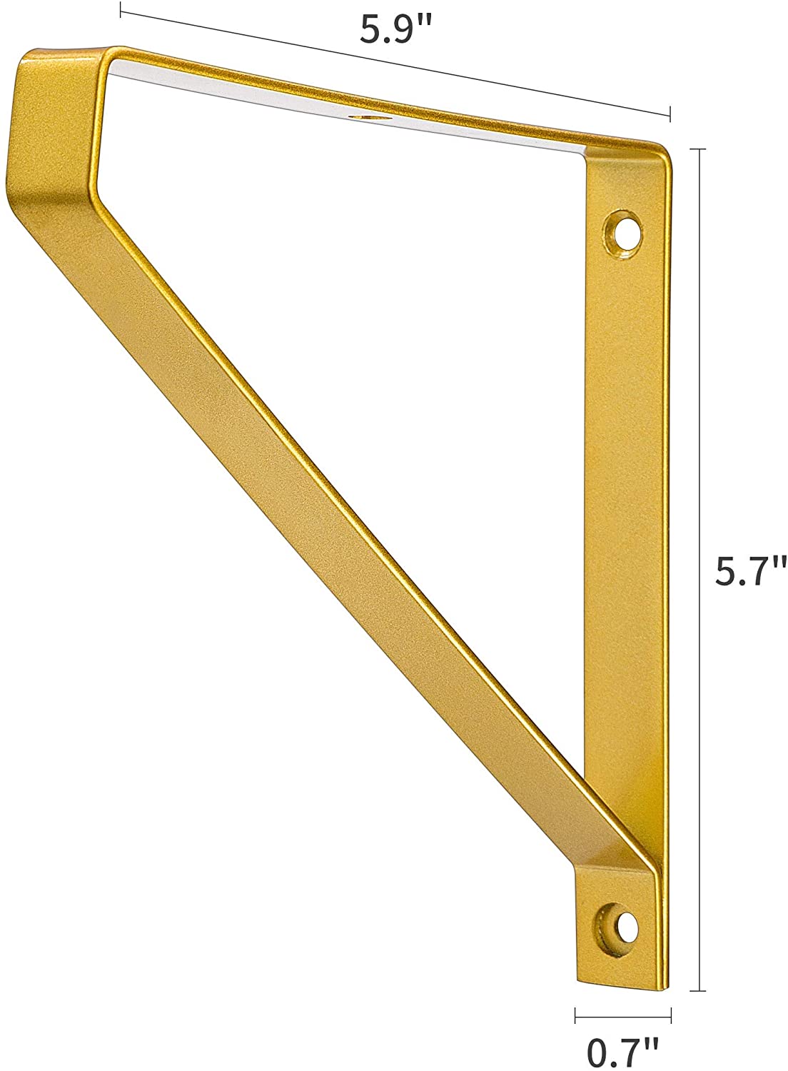 Metal Floating Shelf Brackets 7.64*6.61*2.72cm Single-side Structure DIY Decorative