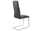 Luxury 107cm 58cm Black Leatherette Dining Chairs