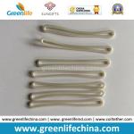 Solid White Short PVC Round Loop Rope for Luggage Tag