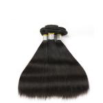 9A Unprocessed Indian Human Hair Bundles Straight 12''- 32'' , Natural 1b Black